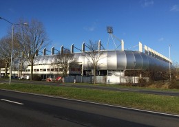 Facade foodball stadium