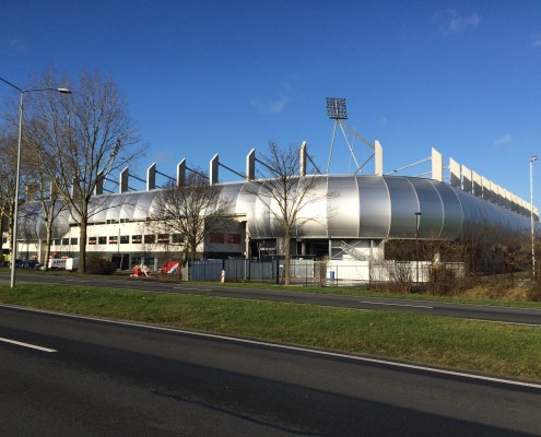 Facade foodball stadium